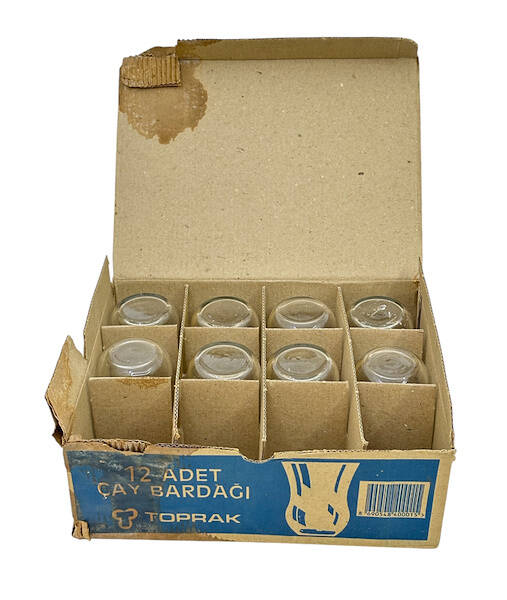 Türk Malı Toprak Marka 12li Çay Bardağı Takımı (Sıfır Ürün) AOB4704 - 3