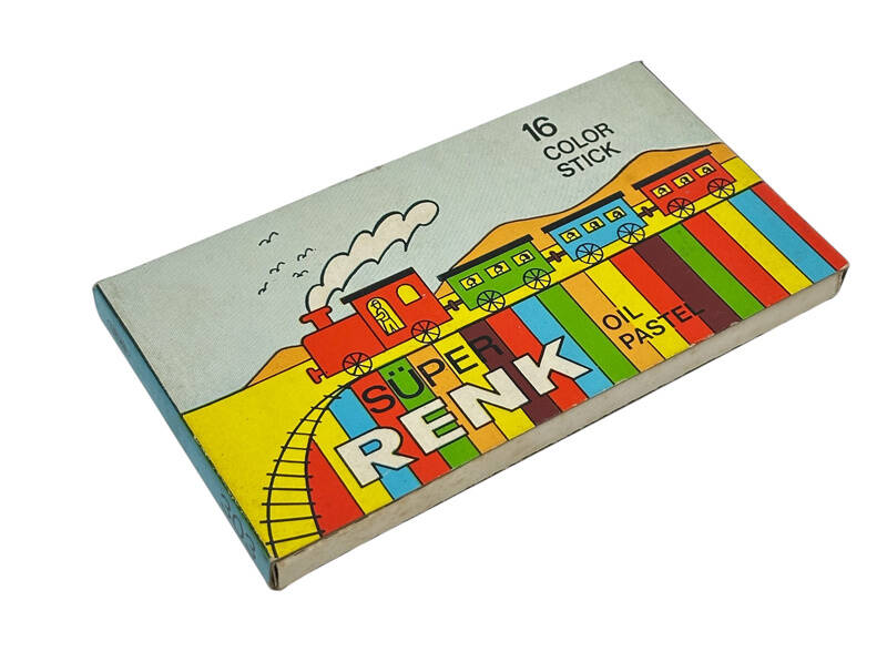 Türk Malı Yağlı 16'lı Pastel Boya Seti (Kullanılmamış) AOB4431 (N) - 2