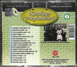 Türk Müziği Meyhane Klasikleri 6 - Kumkapı Meyhaneleri - Sevilen Meyhane Şarkıları CD (İkinci El) CD3838 - 2