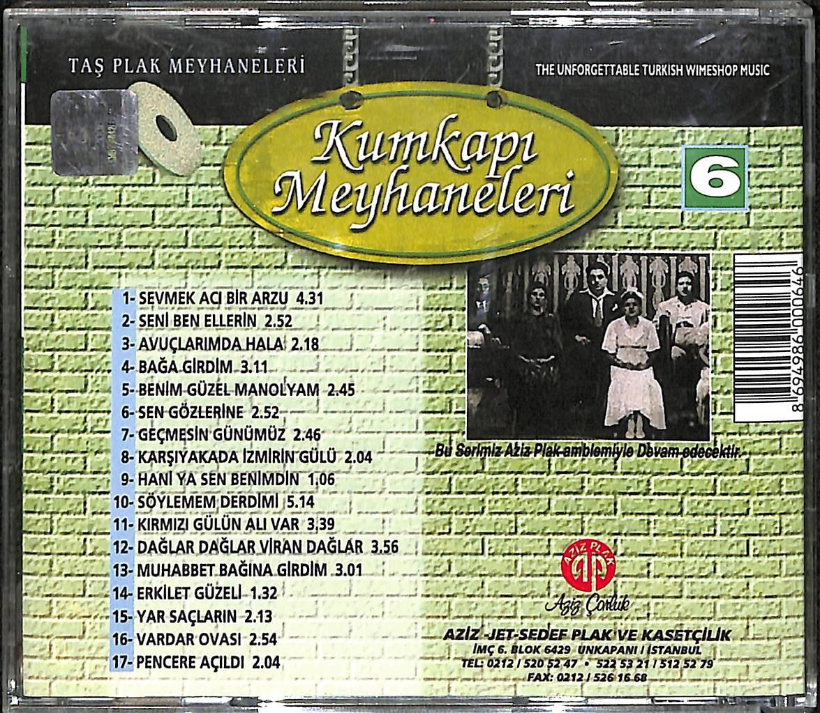 Türk Müziği Meyhane Klasikleri 6 - Kumkapı Meyhaneleri - Sevilen Meyhane Şarkıları CD (İkinci El) CD3838 - 2