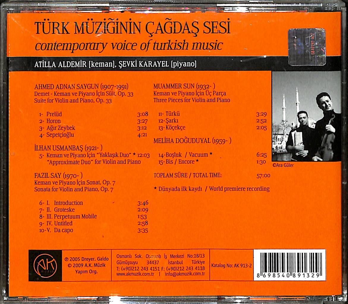 Türk Müziğinin Çağdaş Sesi - Contemporary Voice Of Turkish Music CD (İkinci El) CD4742 - 2