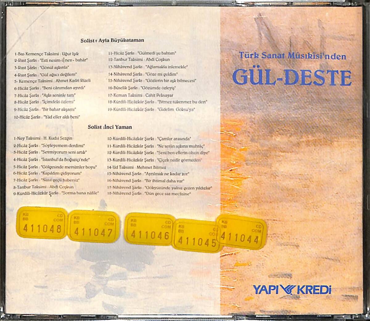Türk Sanat Musikisi'nden Gül-Deste CD (İkinci El) CD4064 - 1