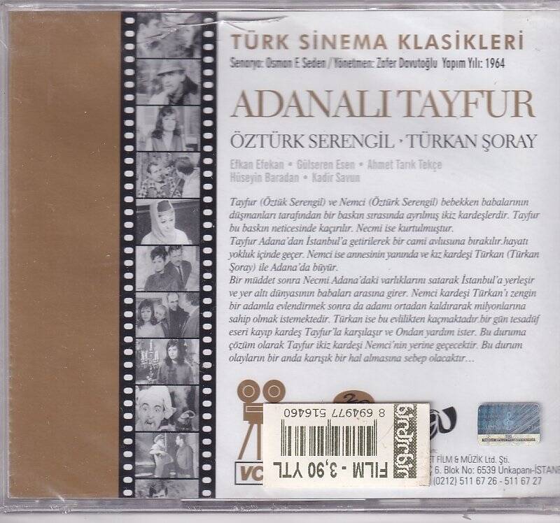 Türk Sinema Klasikleri Adanalı Tayfur Kardeşler VCD Film VCD8636 - 2