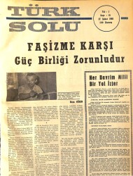 Türk Solu Dergisi 27 Şubat 1968 Sayı 15 - Faşizme Karşı Güç Birliği Zorunludur NDR96203 - Gökçekoleksiyon