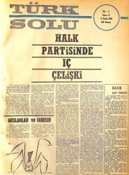 Türk Solu Dergisi 9 Ocak 1968 Sayı 8 - Halk Partisinde İç Çelişki - CIA Erzurum'da NDR96210 - Gökçekoleksiyon
