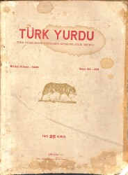 Türk Yurdu Türk Ocaklarının Fikirlerini Neşreder Aylık Mecmua Ocak 1929 Sayı:24 NDR93705 - Gökçekoleksiyon