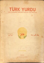 Türk Yurdu: Türk Ocaklarının Fikirlerini Neşreder Aylık Mecmua Şubat 1929 Sayı:12-14 NDR93699 - Gökçekoleksiyon