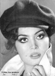 Türkan Şoray Siyah-Beyaz Büyük Boy Kartpostal KRT6708 - Gökçekoleksiyon