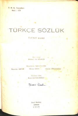 Türkçe Sözlük KTP2385 - 1