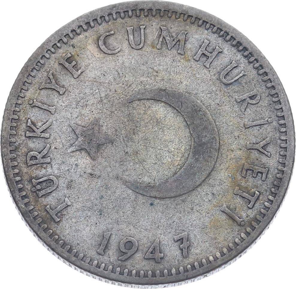 Türkiye 1947 1 Lira Gümüş ÇT TCM3120 #133 - 2