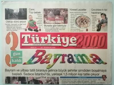 Türkiye 2000 Gazetesi Haftalık Magazin Eki 23-29 Aralık 2000 Yeşim Salkım Bugün Her Şeyiyle Bir Firma -GZ37405 - 1