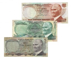 Türkiye 6.Emisyon Kağıt Para Lotu TCK10443 - Gökçekoleksiyon