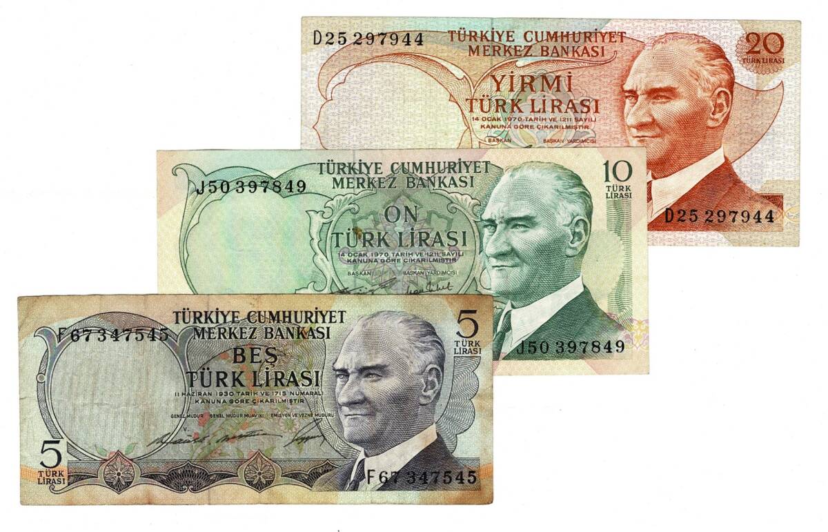 Türkiye 6.Emisyon Kağıt Para Lotu TCK10426 - 1