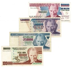 Türkiye 7.Emisyon Kağıt Para Lotu TCK10425 - Gökçekoleksiyon