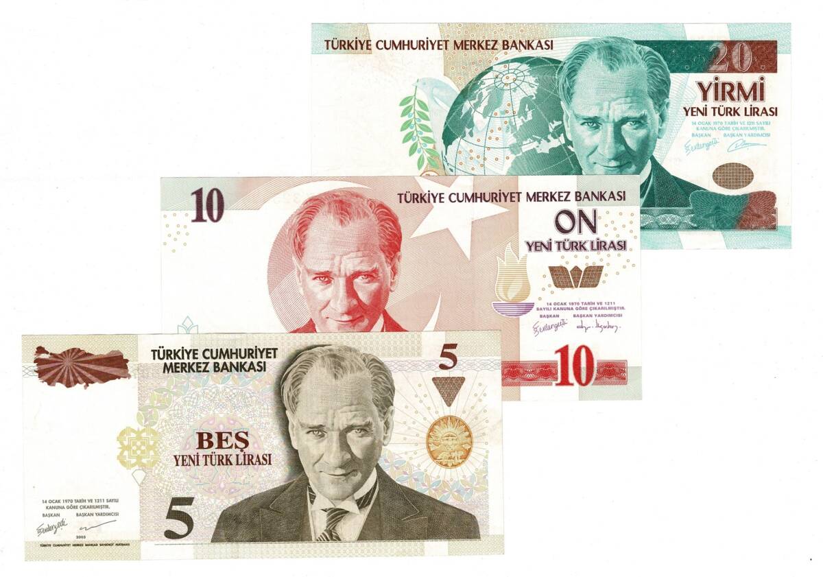 Türkiye 8.Emisyon Kağıt Para Lotu ÇA TCK10428 - 1