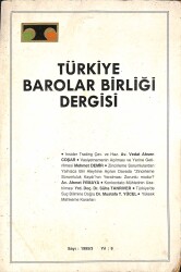 Türkiye Barolar Birliği Dergisi Sayı 3 Yıl 1995 NDR79600 - Gökçekoleksiyon