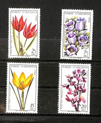Türkiye Bitkileri (The Turkish Plants) 4'lü Pul Seri PPT2333 - Gökçekoleksiyon