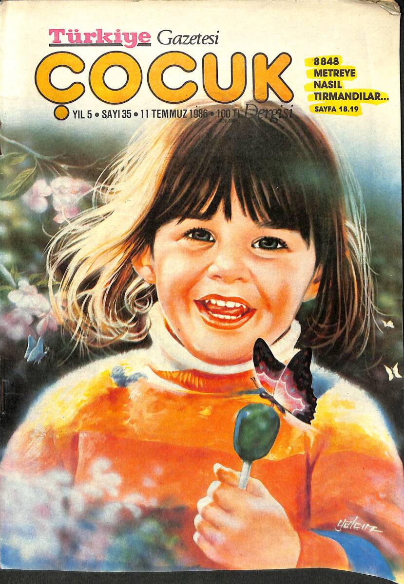 Türkiye Çocuk Dergisi Sayı : 35 / 11 Temmuz 1986 NDR89009 - 1