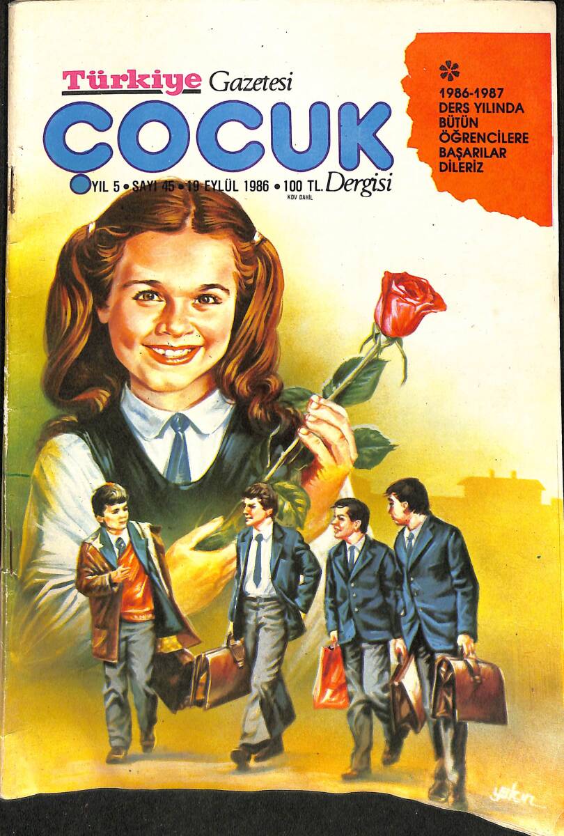Türkiye Çocuk Dergisi Sayı:45 19 Eylül 1986 NDR90532 - 1