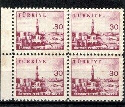 Türkiye Cumhuriyeti 1960'lar Sürekli Posta Pulu - Batman Petrol Rafinerisi 30 Kuruş PPT2750 - 