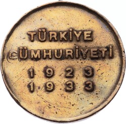 Türkiye Cumhuriyetinin 10.Yılı Madalyası 1923-1933 MVM924 - 2