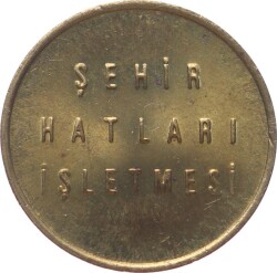 Türkiye Denizcilik İşletmeleri Şehir Hatları İşletmesi Pirinç Jeton JTF753 - 2