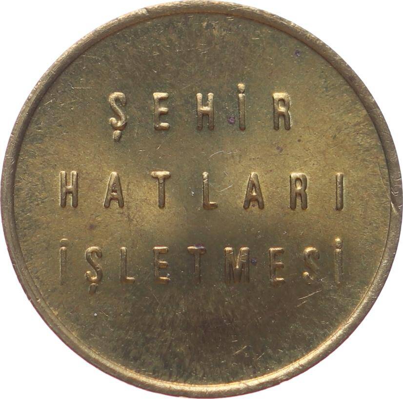 Türkiye Denizcilik İşletmeleri Şehir Hatları İşletmesi Pirinç Jeton JTF753 - 2