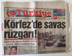 Türkiye Gazetesi 1 Eylül 1996 - Körfezde Savaş Rüzgarı Saddam Erbile Saldırdı. ABD Müdahaleye Hazır GZ11715 - 2