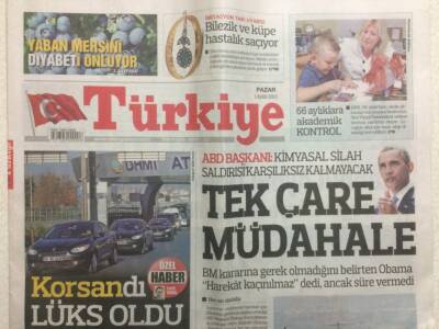 Türkiye Gazetesi 1 Eylül 2013 - Fenerbahçeden Gol Yağmuru 5-2 GZ29345 - 1