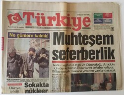 Türkiye Gazetesi 1 Nisan 1997 -Terör Mağduru Doğu Ve Güneydoğu Anadolu İçin Devler Bütün İmkanlarını Seferber Ediyor GZ11863 - 1