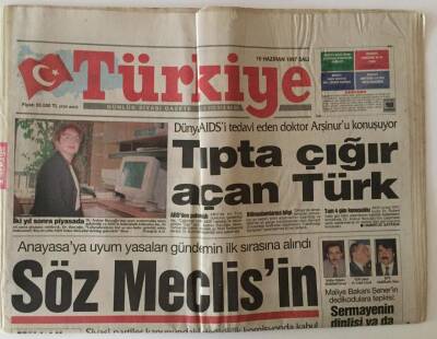 Türkiye Gazetesi 10 Haziran 1997 - Siyasi Partiler Kanunundaki Değişiklik Komisyonda Kabul Edildi GZ11837 - 2