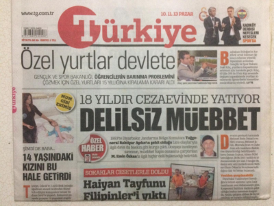 Türkiye Gazetesi 10 Kasım 2013 - 18 Yıldır Cezaevinde Yatıyor,Delilsiz Müebbet GZ27965 - 1