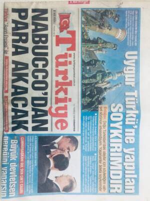 Türkiye Gazetesi 11 Temmuz 2009 - Uygur Türküne Yapılan Soykırımdır GZ40638 - 1