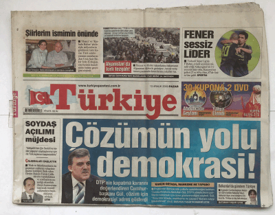 Türkiye Gazetesi 13 Aralık 2009 - Afganistanda Kirli Tezgah GZ5659 - 2