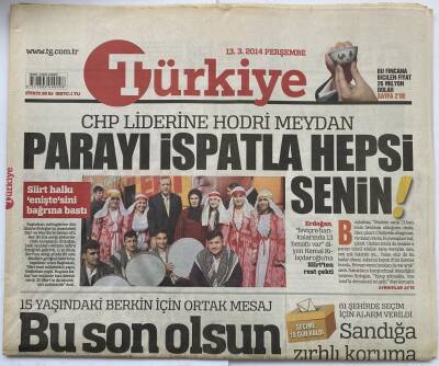Türkiye Gazetesi 13 Şubat 2014 - 2.5 Milyon Kişinin Böbreği Risk Altında GZ60201 - 1