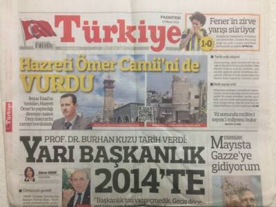 Türkiye Gazetesi 15 Nisan 2013 - Yarı Başkanlık 2014 te GZ29416 - 1