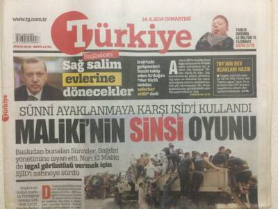 Türkiye Gazetesi 16 Haziran 2014 - Malikinin Sinsi Oyunu GZ29410 - 1