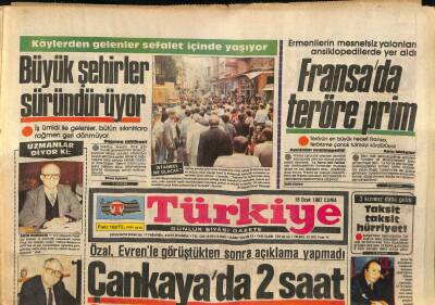 Türkiye Gazetesi 16 Ocak 1987 - İplik Fabrikaları Pamuksuz Kaldı - AET Kılıf Arıyor ! GZ118605 - 1