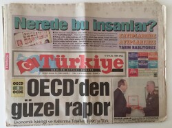 Türkiye Gazetesi 17 Eylül 1996 - OECDden Güzel Rapor Ekonomide Reform , İhracatımıza Övgü GZ11702 - 1