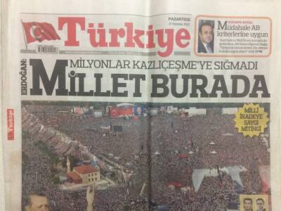 Türkiye Gazetesi 17 Haziran 2013 - Milyonlar Kazlıçeşmeye Sığmadı GZ29650 - 1