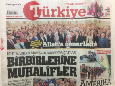 Türkiye Gazetesi 17 Mayıs 2016 - MHP Başkan Adayları Arasında Çatlak Birbirlerine Muhalifler GZ27667 - 1