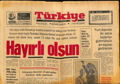 Türkiye Gazetesi 18 Ekim 1976 - TOFAŞ ın Dış Kredi Almasıyla İlgili Kararname Neşredildi GZ117319 - 1