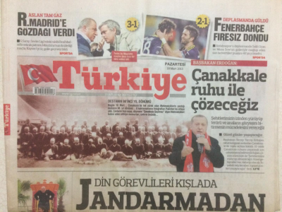 Türkiye Gazetesi 18 Mart 2013 - Din Görevlileri Kışlada GZ29097 - 1