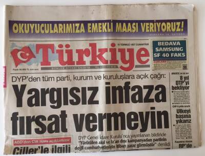 Türkiye Gazetesi 19 Temmuz 1997 - AB Kıbrıs İçin Sertleşti GZ11675 - 2