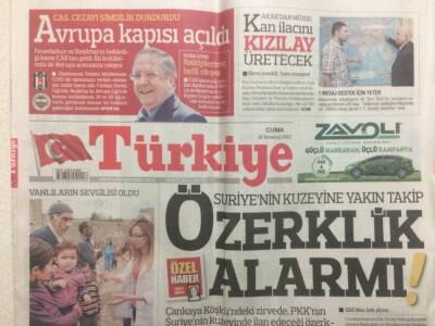 Türkiye Gazetesi 19 Temmuz 2013 - Suriyenin Kuzeyinde Özerklik Alarmı GZ29651 - 1