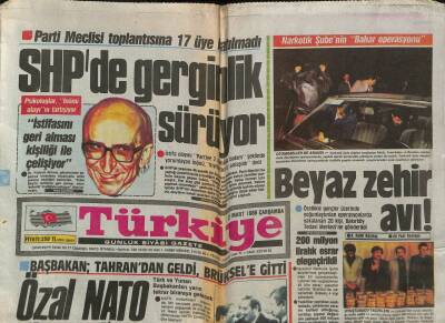 Türkiye Gazetesi 2 Mart 1988 - Tahrana Füze Yağdı GZ80239 - 1