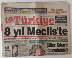 Türkiye Gazetesi 20 Temmuz 1997- 8 Yıl Kesintisiz Zorunlu Eğitim Onaylandı Ortaokullar Kaldırıldı GZ11825 - 1