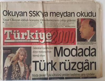 Türkiye Gazetesi 2000 Eki 26 Şubat - 3 Mart 2000 - Modada Türk Rüzgarı GZ22693 - 1