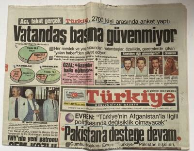 Türkiye Gazetesi 22 Ağustos 1988 - Burundide 24 Bin Kişi Öldürüldü GZ62701 - 2
