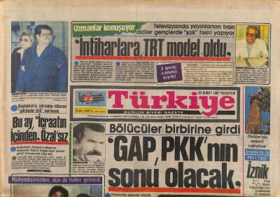 Türkiye Gazetesi 23 Şubat 1987 - Devletin Yüzünü KİTler Güldürdü - Fenerbahçe Cimbomu Sarstı 1-0 GZ118642 - 1